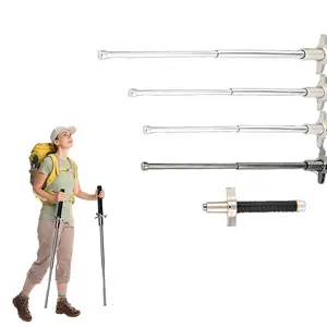 Must - Have for Outdoor Trips! 26 - 37 Inch Adjustable Stainless Steel Trekking Poles, Non - Slip, Portable, and Easy to Store​
