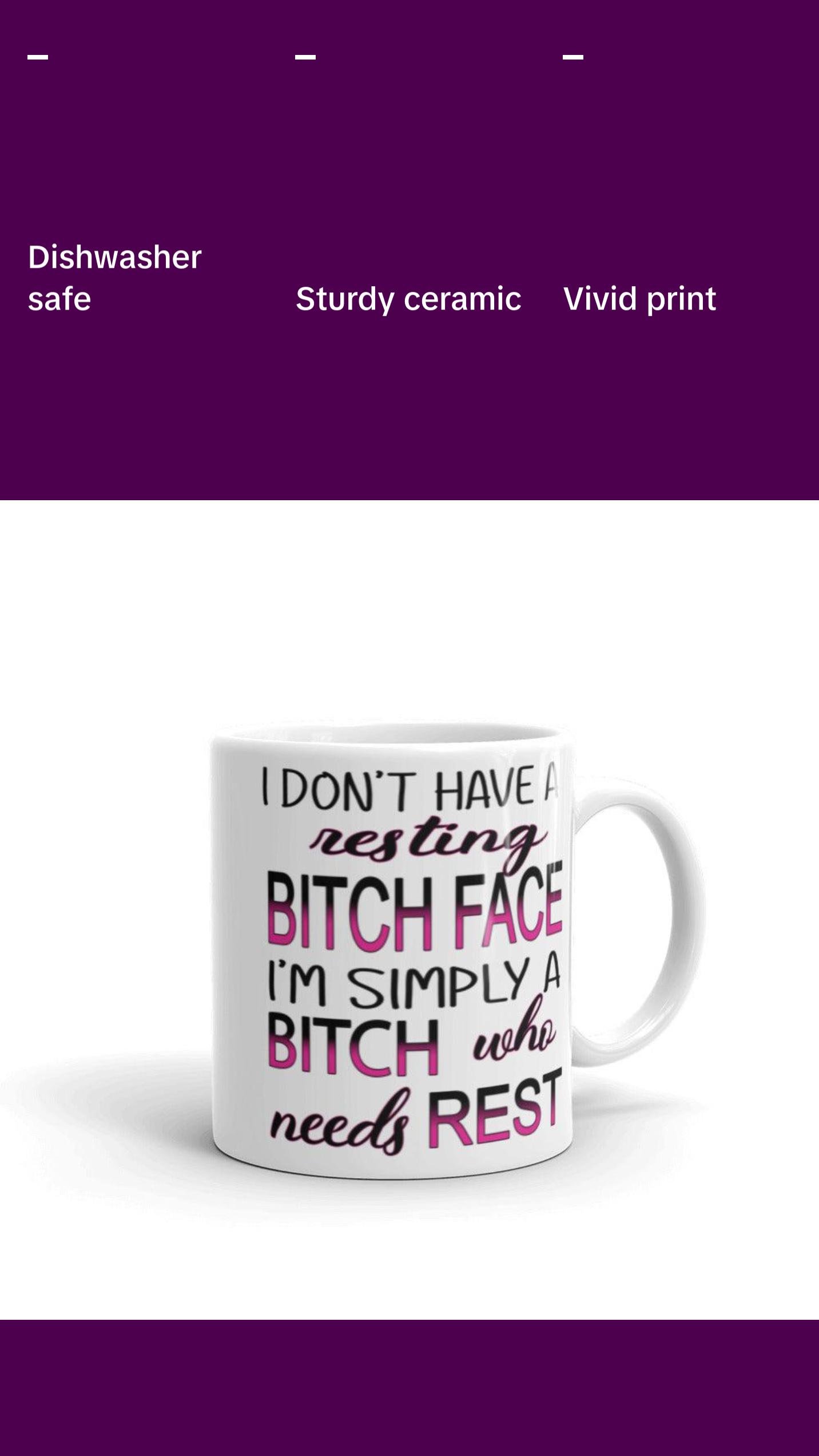 Resting bitch mug