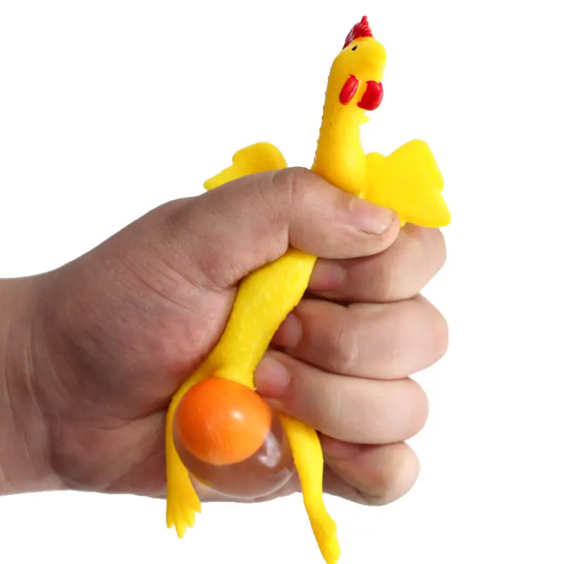 Supply of Korean creative toys: funny egg-laying chicken, prank-screaming chicken, stress-relief prank toy, novelty and unique toys model collection gift toy slow-rebound sensory holiday party perfect squishies Mochi