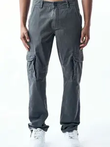CARGO Charcoal Men's Pants with Multiple Pockets and Durable Fabric for Everyday Wear