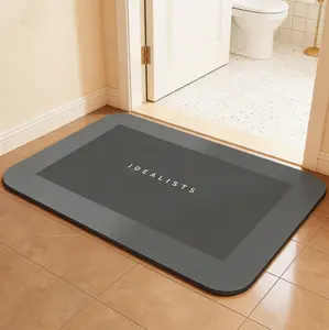 Bath Mat-Bath Mat Rug Non Slip Super Absorbent Stain Resistant Quick Dry Thin Bathroom Rug-Bath Mats for Bathroom Floor Bathtub Vanity-Bathmat Bath Rug Easy Care