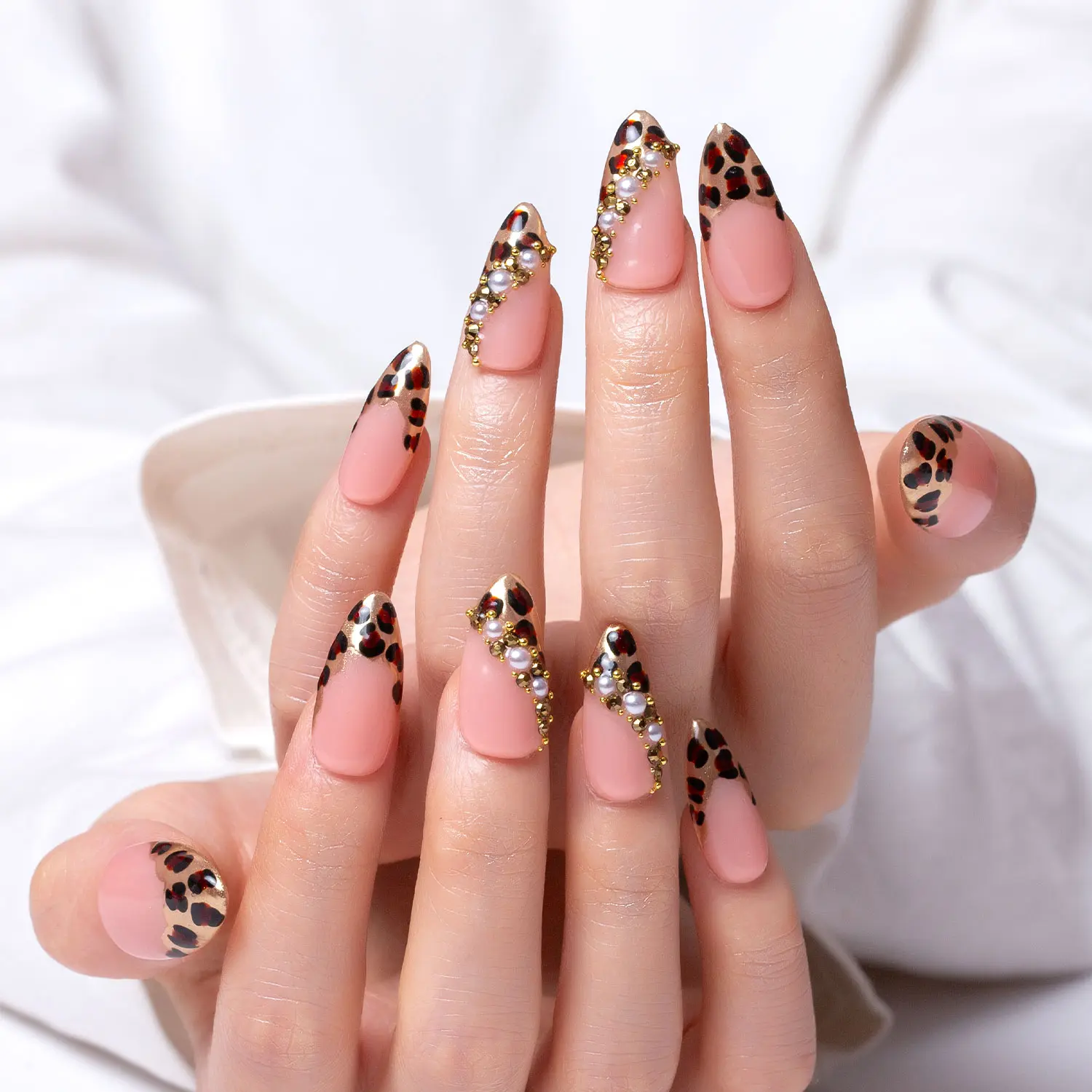 Lovful New Collection 14PCS Acrylic Press On Nails-10PCS Elegance + Free Bonus 4PCS Glam PacLuxuryk Nailtips Rhinestone Embellished #DealsForYouDays