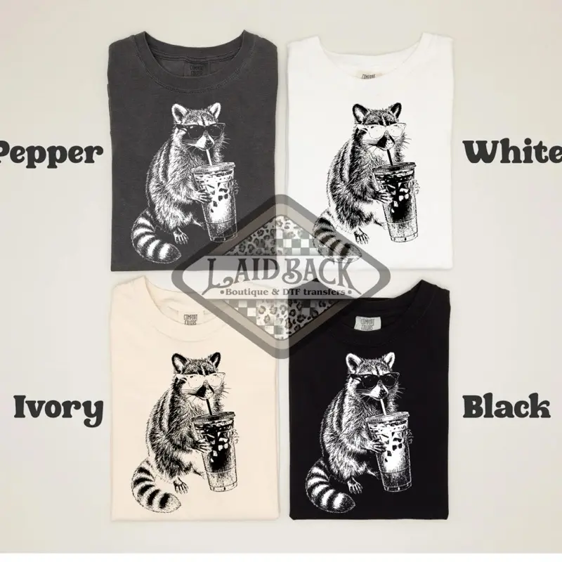 Iced coffee bandit tshirt