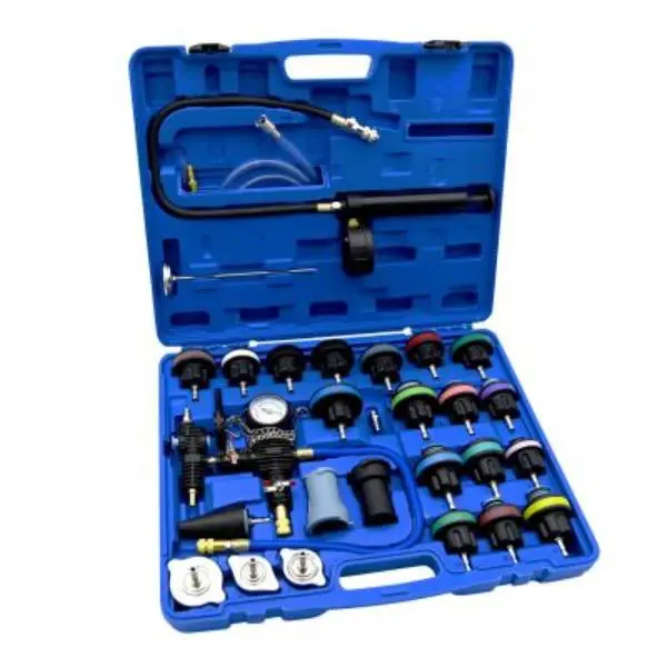 High-Quality Astro Pneumatic Tool AO78584 Universal Pressure Tester with Color Coded Test Caps, for Coolant Change & Leak Test on Import/Domestic Vehicles, Fits Nearly All Types of Radiators