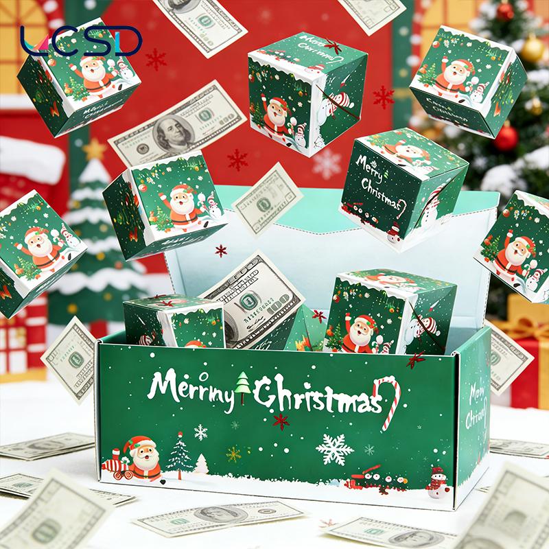 Unique Folding Bouncing Red Envelope with Confetti for Birthday Anniversary Valentine 16 Bounces No Cash Include