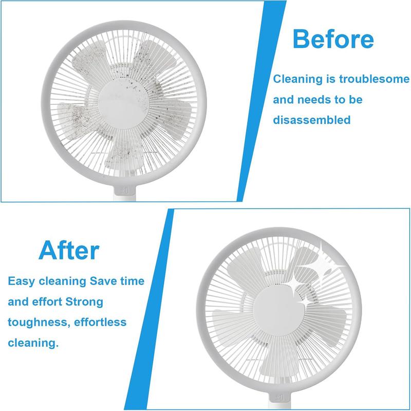 Cobweb Duster, Bendable Fan Duster, Plastic Fan Cleaning Brush, Microfiber Head Duster, Reusable Duster for Air Conditioner Blinds, Ceiling Fan Blades, Vents, Curtains, Car