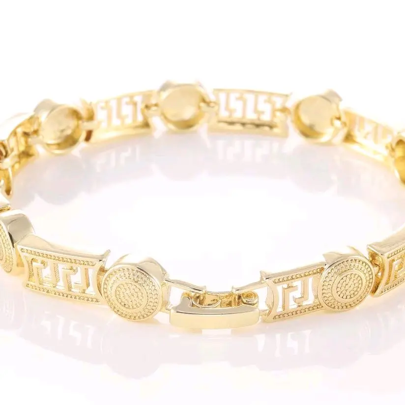 brazalete unisex gold plated elegante brazalete unisex gold plated elegante