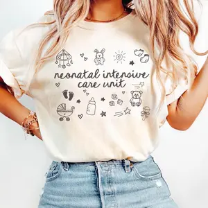 NICU Nurse Shirt, Whimsical Neonatal Intensive Care Unit TShirt, Trendy Nicu Nurse T-Shirt, Neonatal Nurse Gift,Unisex Crewneck T-shirt for Men And Women
