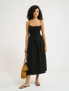 Positano Midi Dress | Black
