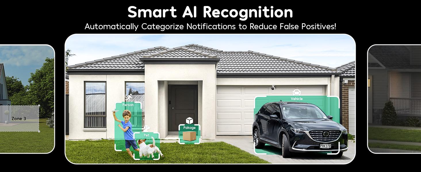 Winees security camera M3pro--Best Smart Security Camera on TikTok, Wired 2K-4MP Color night version,600 lumen spotlight,Dog/Cat/Pets/Baby/Security System,Indoor/Outdoor IP65-Rated, WiFi,