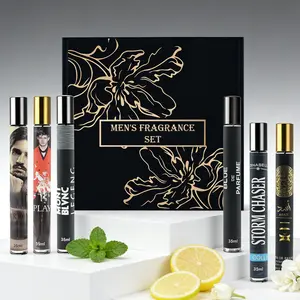 6PACK/7.1oz Men's Cologne Gift Box Set | Portable Mini Travel Fragrance Collection | Elegant Scent Assortment in Beautiful Packaging, Perfect Present for Him for Birthday Anniversary Father's Day