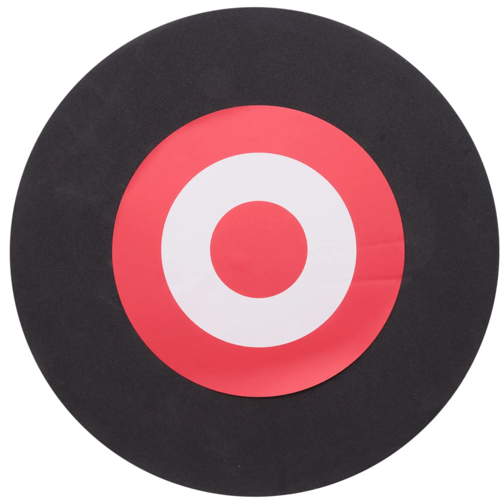 25x3cm Pouch-Friendly EVA Self-Healing Archery Target, Black+Red, Indoor/Outdoor Archers' Yard Bow Hunting Practice Accessory