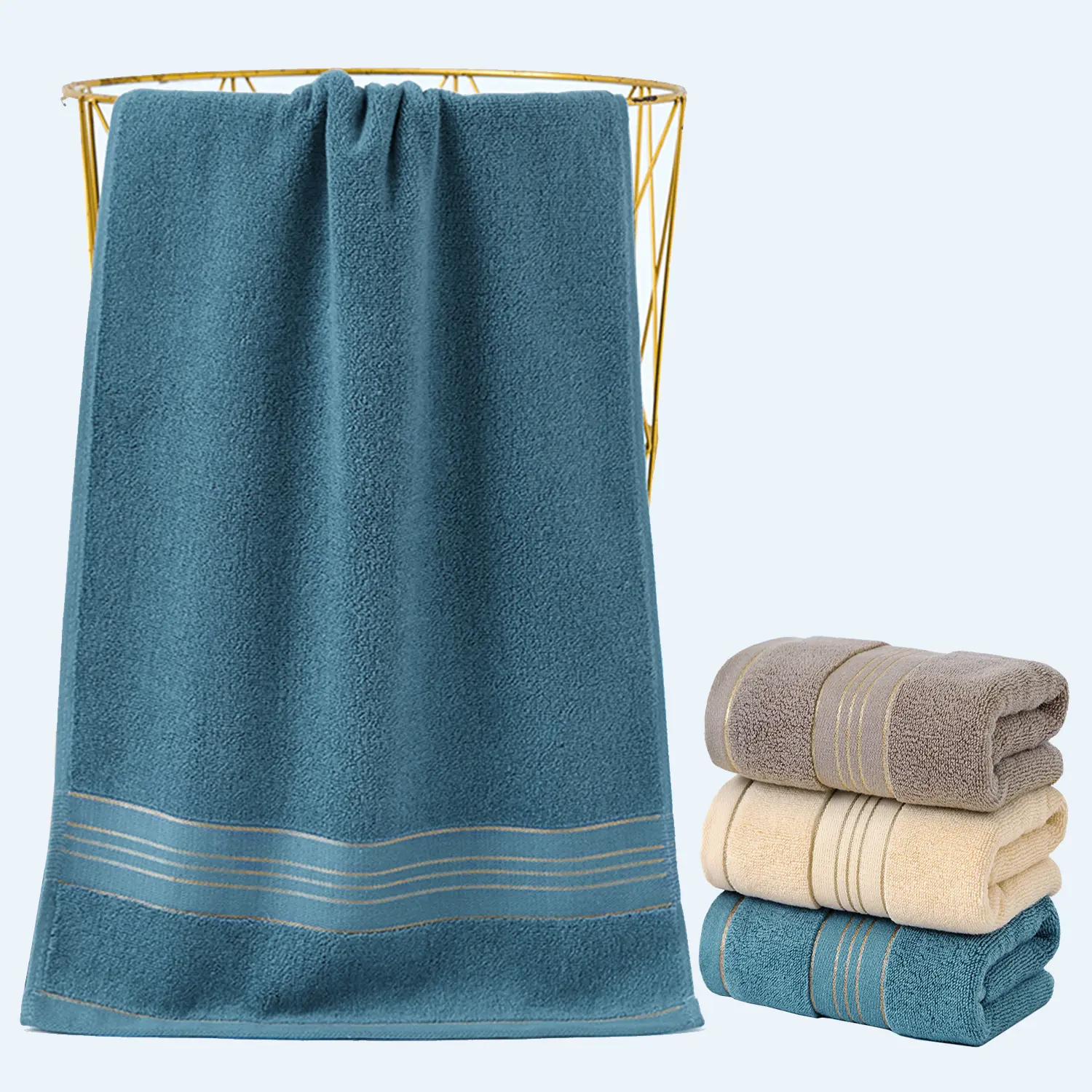 Hand Towels for Bathroom, 100% Cotton Soft Absorbent Decorative Hand Towel Set for Face Spa Bath Gym Kitchen, Soft Fluffy Highly Absorbent Skin-Friendly Quick Dry Towels, No Fading No Linting13x30 Inch backtoschool