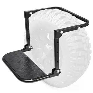 ‎Folding Tire Step Adjustable Mounted Step for Car Pickup Truck SUV RVs, Heavy Duty, Fit Most Tire From 9'' to 13'', Max Capacity 330 lbs