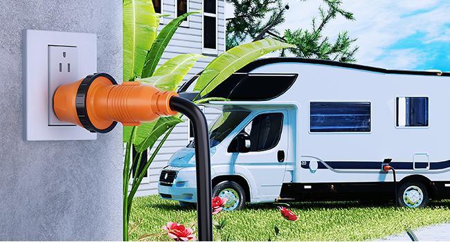 Nilight 15 Amp to 30Amp RV Power Adapter 110 Volt Twist Locking Connector 5-15P to L5-30R 15A Male Plug to 30A Female Receptacle for Generator Camper Electrical Converter