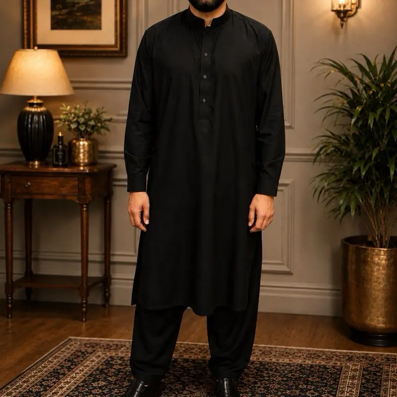 Black Perahan Tunban Afghani, Afghani Clothing, Afghan clothes،  پیراهن تنبان های سیاه افغانی
