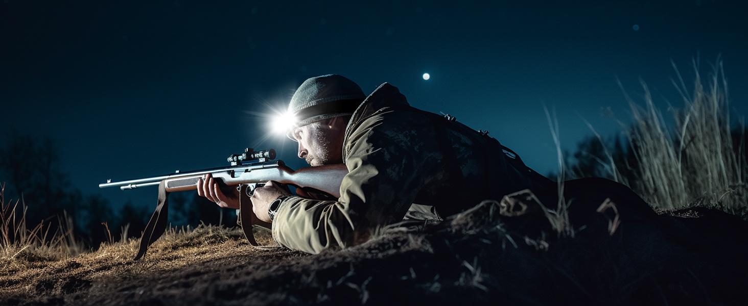 Lepro Headlamp - Super Bright LED Head Lamp Rechargeable with 230°Wide Beam, Adjustable Spotlight, Motion Sensor, 5 Modes, Waterproof Lightweight Headlight Flashlight for Camping Running