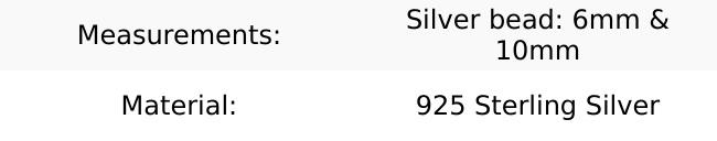 "BarBead" Sterling Silver Double Stud Reversible Earrings