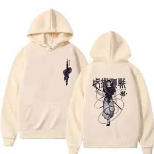 Jujutsu Kaisen Fushiguro Toji Anime Two-Sided Graphic Sweatshirt, JJK Toji Anime 2-Sided Pullover Hoodie for Men & Women