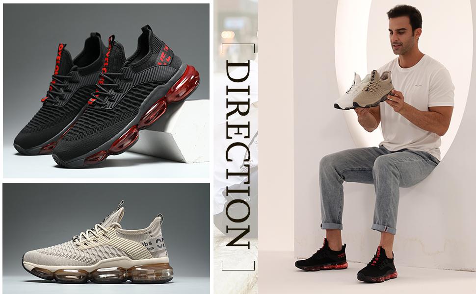 Men's Casual Lace up Low Top Running Shoes, Comfortable  Lightweight Breathable Sports Running Shoes, Perfectfor Students and Outdoor Sport Closed Runner Sneaker Walking Shoes Footwear Training Trainer Sports Shoes Outdoorfun Boy mens shoes