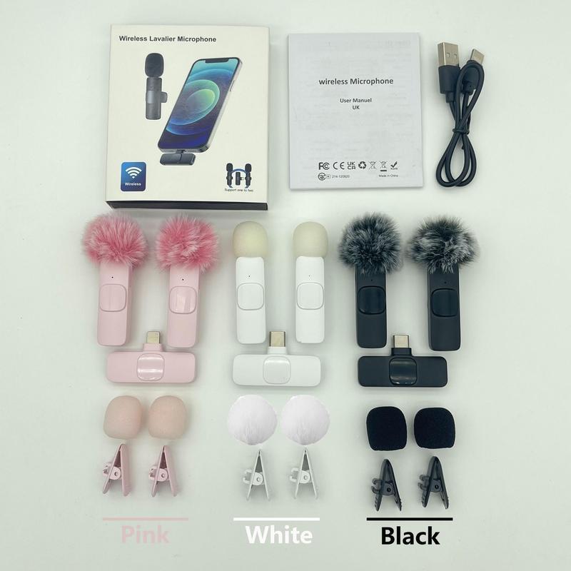 Professional Wireless Lavalier Microphone, USB Rechargeable Wireless Microphone, Plug-Play Lapel Mic for Video Recording, Teaching, Interviews, Podcast Equipment, Gifts for Mums, Gifts for Girlfriend Professional Wireless Lavalier Microphone, USB Rechargeable Wireless Microphone, Plug-Play Lapel Mic for Video Recording, Teaching, Interviews, Podcast Equipment, Gifts for Mums, Gifts for Girlfriend