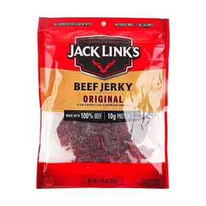Jack Link's Original Beef Jerky 92g - High Protein Healthy Snack, All-American Classic Meat Snack
