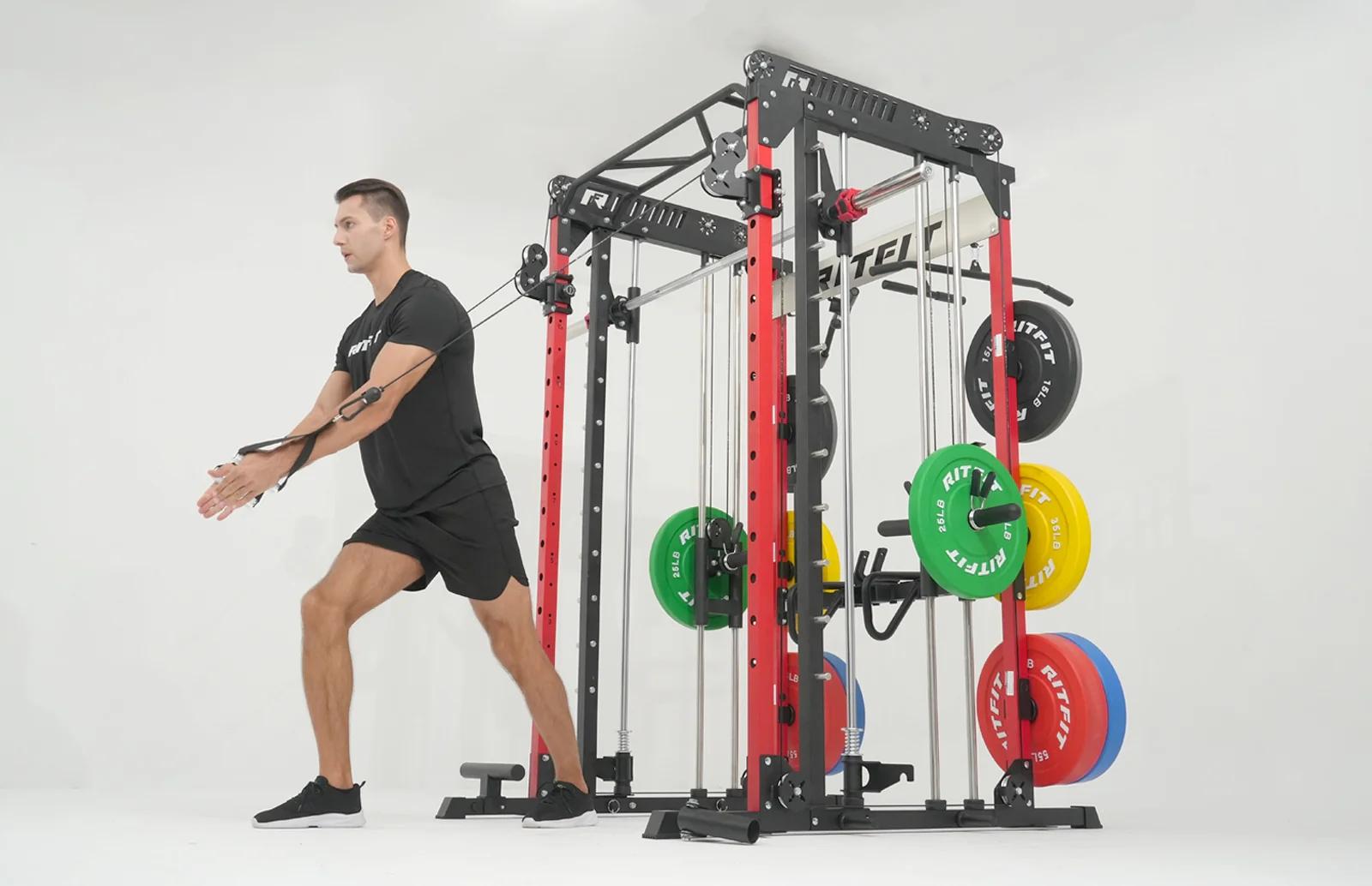 Upgrade M1 2.0 Multi-functional Smith Machine with Powerful Storage System smith machine squat machine power rack Strength Training Equipment