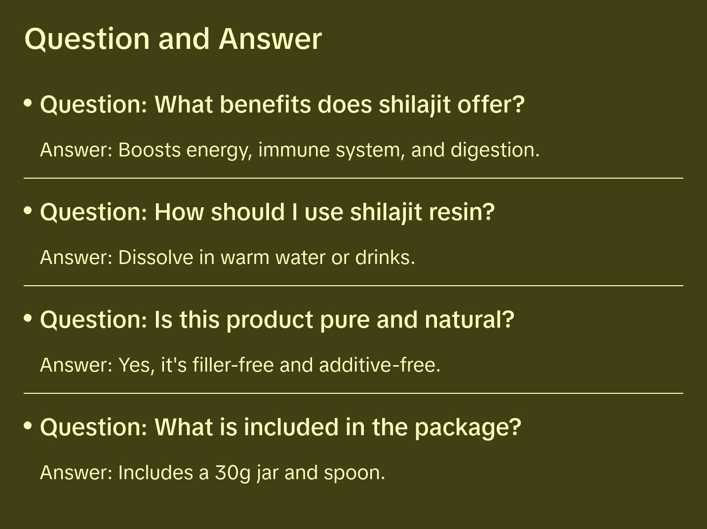 Pure Shilajit Resin with Spoon, High Nutritional Potency, Plant-Derived Trace Minerals & Fulvic Acid