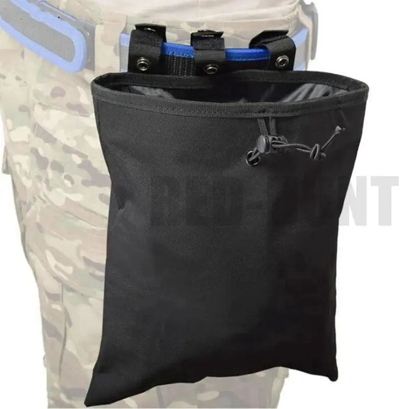 Hoyoo Outdoor Tactical Large Recycling Bag, Multifunctional Storage Tool Pouch, Camouflage Military Drawstring Waist Pack, Nylon Tool Bag