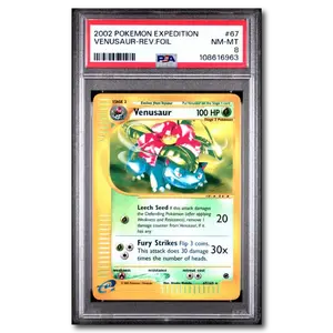 PSA 8 Venusaur Expedition Reverse Holo 2002