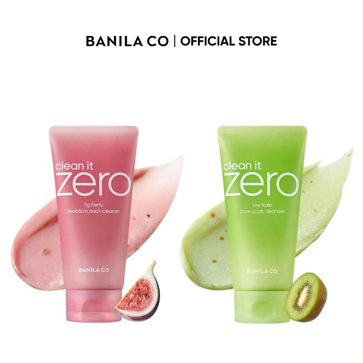 BANILA CO Clean It Zero Pack Cleanser | Fig Berry Moisture & Kiwi Kale Pore | Vegan Facial Polish & Wash-Off Pack | Gentle Exfoliation for Smooth, Hydrated Skin & Pore Care | Refines Texture with Superfood Extracts