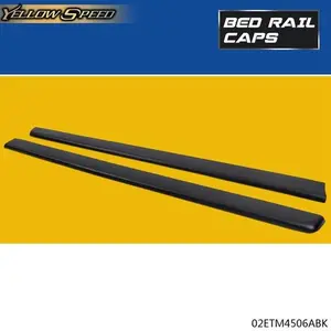 Truck Bed Cap Molding Rail Cover Fit For 99-07 Silverado/Sierra 6.5FT Bed Black