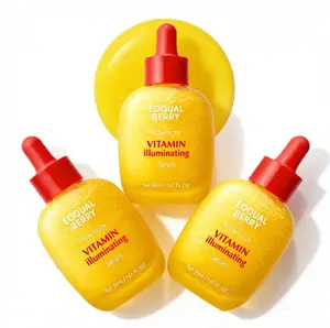3PCS  EQQUALBERRY Vitamin IlluminatingSerum -Brightening Vitamin C Serum withNiacinamide |Strengthens skin barrierIHydrates using Ceramide and HyaluronicAcid, 1.01oz /30ml
