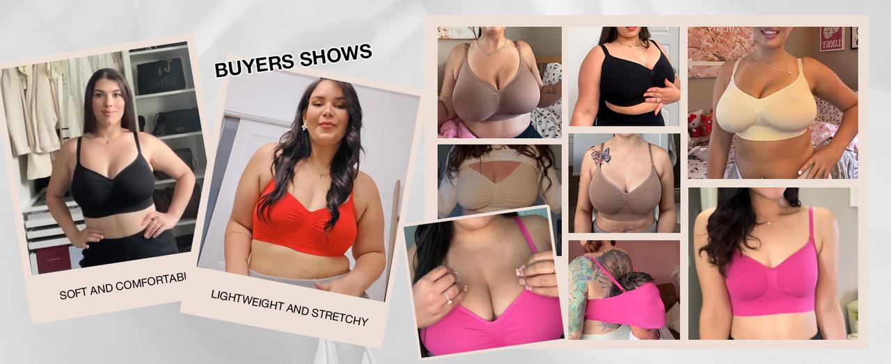 FeelinGirl 3-Piece FeelinGirl Women's Wireless Bra Comfort Bralettes No Underwire Unlined Cami Bra Seamless Tshirt Bras Sports Bra Set Springtok