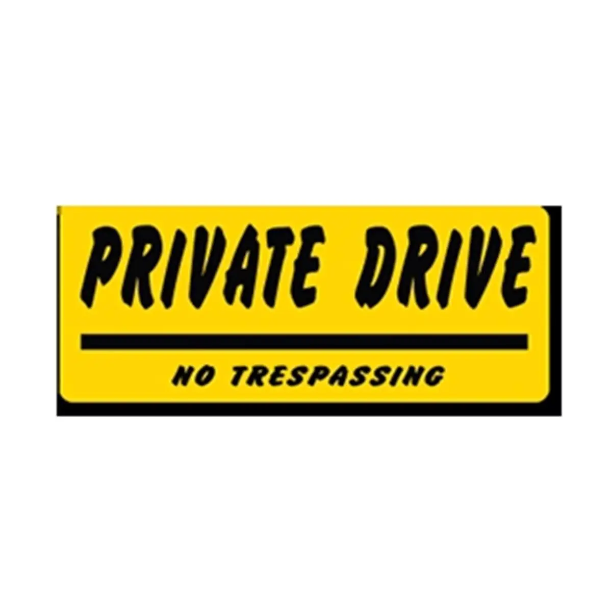 EverMark YHM010-01 Clip-On Private Drive No Trespassing Sign, 0.6lbs Weight Ranch Sign for Home & Farm Owners