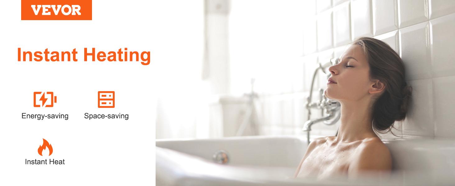 VEVOR Instant Water Heater, TikTokShopBlackFriday, 8kw On Demand Electric Tankless Water Boiler, Digital Temperature Display & Easy Installation & 24-Hour Water Supply, For Kitchen Bathroom Shower Mall Salon ETL Listed VEVOR Instant Water Heater, TikTokShopBlackFriday, 8kw On Demand Electric Tankless Water Boiler, Digital Temperature Display & Easy Installation & 24-Hour Water Supply, For Kitchen Bathroom Shower Mall Salon ETL Listed