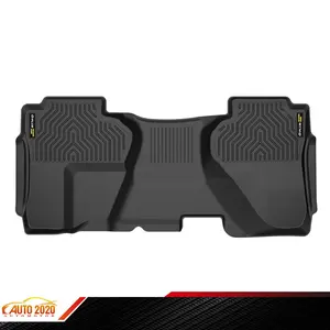 TPE Floor Mat Fit For 2014-2019 GMC Sierra Chevy Silverado Double Cab Second Row