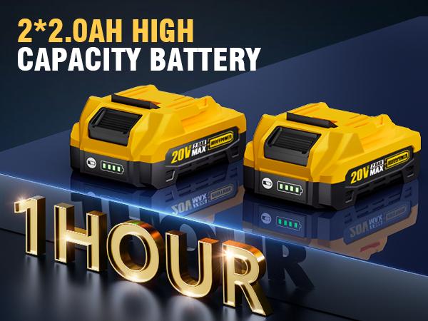 ALLOYPOWER 20V Brushless Right Angle Wrench, 207 Ft-lbs（280N.M） High Torque Cordless Power Tool with 2×2.0Ah Batteries, LED Light, 2-Speed Control, Compact 90° Design for Tight Spaces, yellow  brand inpact  wrench m12 fuel