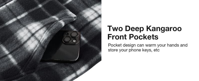 ZITY Men's Thick Plaid Fleece Lined Hooded Coat Winter Warm Shearling Full Zip Jacket with Sherpa Lining for Chilly Days Stylish Black Checked Long Sleeve Menswear Winter Outfits Men Coral ZITY Men's Thick Plaid Fleece Lined Hooded Coat Winter Warm Shearling Full Zip Jacket with Sherpa Lining for Chilly Days Stylish Black Checked Long Sleeve Menswear Winter Outfits Men Coral