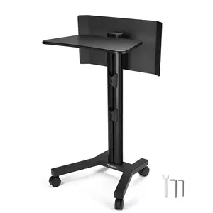 Yescom Podium Standing Desk Classroom Church Lectern on Wheels