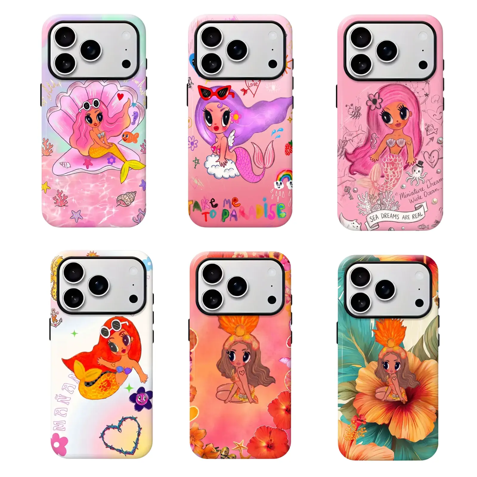 Tropical Latina Doll Phone Case for iPhone & Samsung – Orange Music Tour Fan Art Protective Cover, Cute Pop Star Lover Gift, Shockproof Slim Case