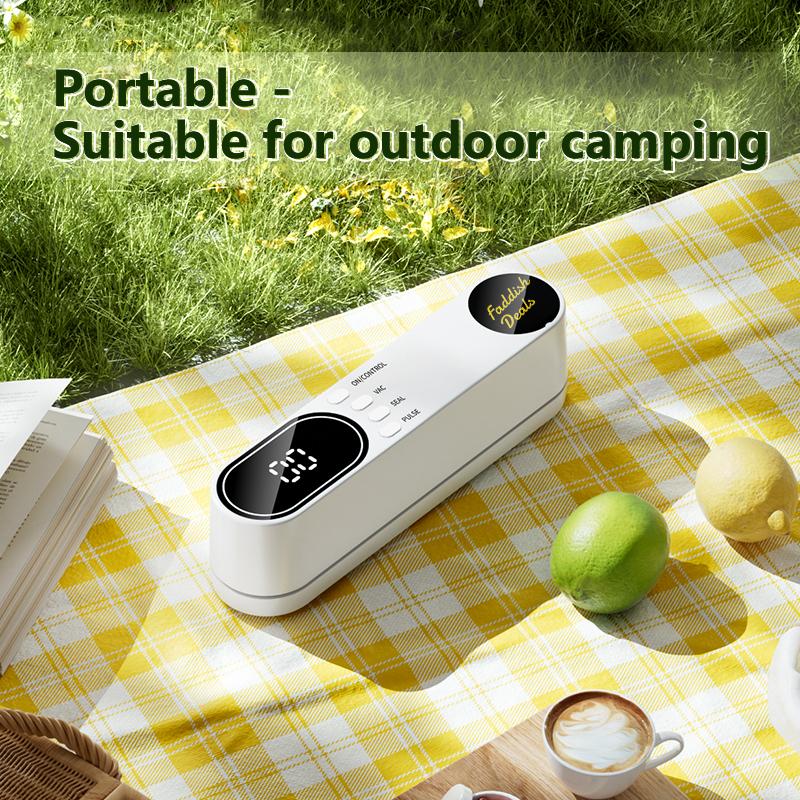 FaddishDeal Wireless Vacuum Sealer 5v 3-speed Durable Smart Multi-Function Food Sealing Storage Device，Air inflation Air Pump Mini Portable Handheld Plastic Sealer for Food Preservation and Storage Excellent Gifts for Christmas and New Year