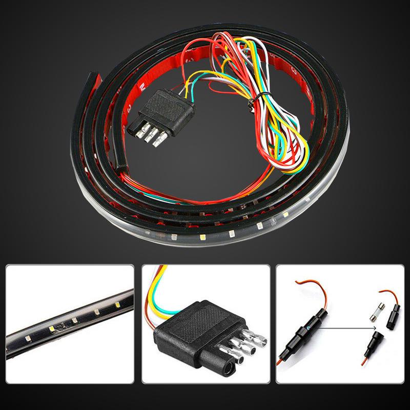 60" LED Strip Tailgate Light Bar Reverse Brake Signal For Chevy Ford Dodge Truck