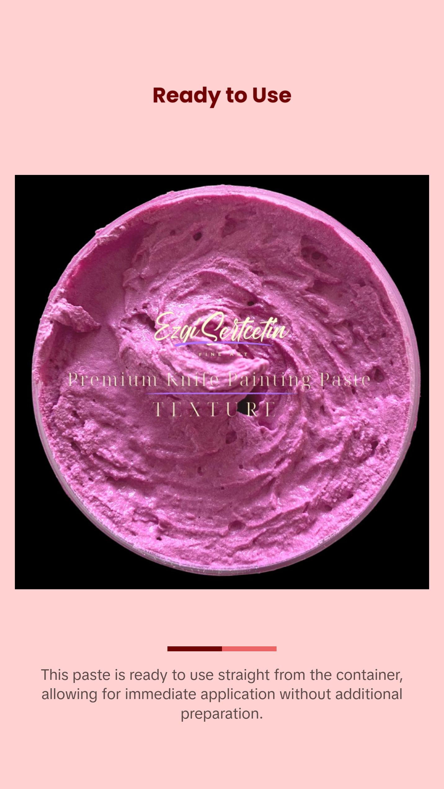 Premium Palette Knife Painting Paste|Texture Paste|Authentic Bright Colors|Ready to Use|Easy to Apply| 6oz