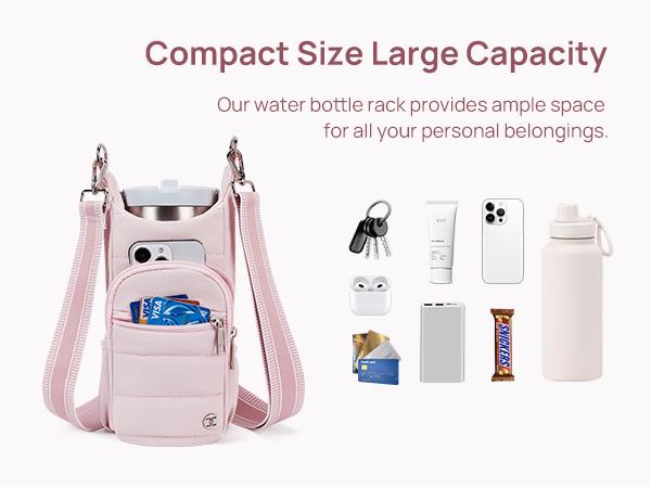 【Telena】 Water Bottle Carrier Bag with Strap Crossbody Bags for Women for Walking, Hiking, Cycling Gift Black Purse #TikTokShopBlackFriday