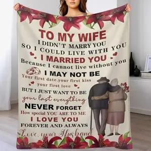 Gifts for Wife from Husband to My Wife Blanket Christmas Gifts for Wife Wedding Anniversary Valentines Day Gifts Romantic Gifts Wife Gifts for Birthday Gift Mother's Day blanket
