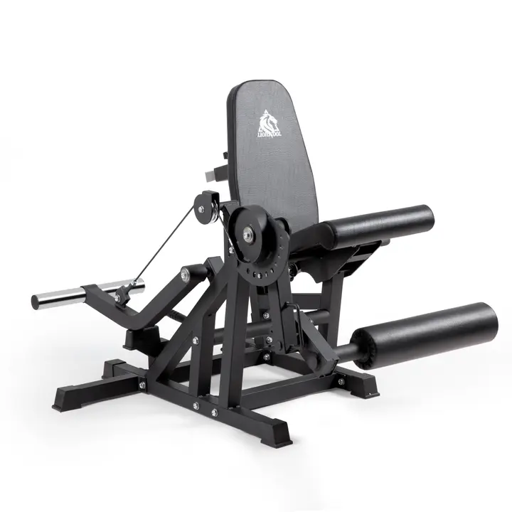 LIONSCOOL Leg Extension and Curl Machine V4.0 - Heavy-Duty Steel, 600 lbs Plate Loading, 1100 lbs User Capacity, Smooth Cable Pulley System, 2-Year Warranty