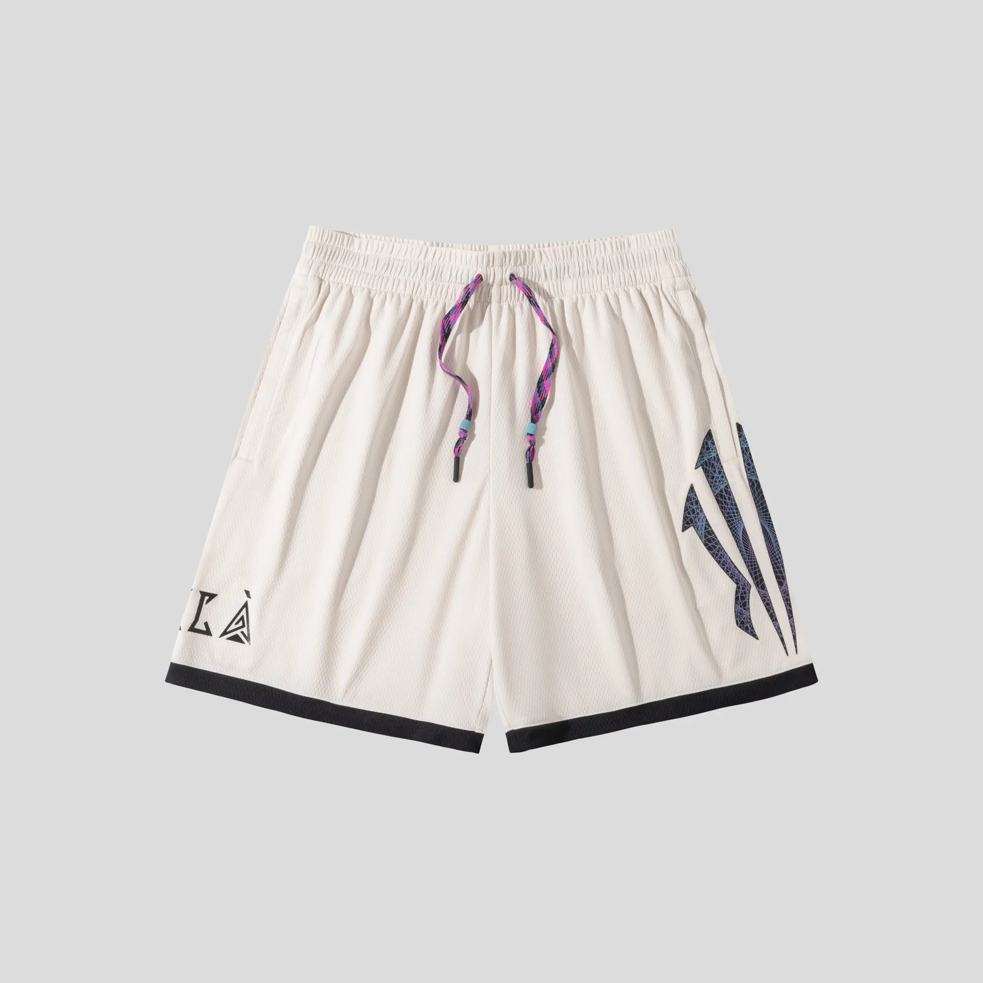 [Back to School] ANTA KAI Logo Game Shorts Kyrie Irving Lightweight & Court-Ready White Green Purple Black BTS