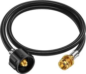 [High Quality]Alloxity 4FT\6FT Propane Hose Adapter 1lb to 20lb, Propane Tank Hose with QCC1/Type1 for 5-40lb Propane Tanks, Propane Adapter Hose with CGA600 Connection for Weber Q Grill/Coleman Stove/Buddy Heater