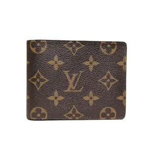 Pre-owned Louis Vuitton PVC Tote Bags Old age folding wallet